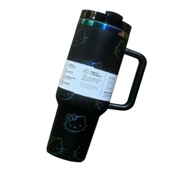 Stanley Other - NIB! Limited Edition STANLEY Black Travel Mug w/ Iridescent Rainbow HELLO KITTY